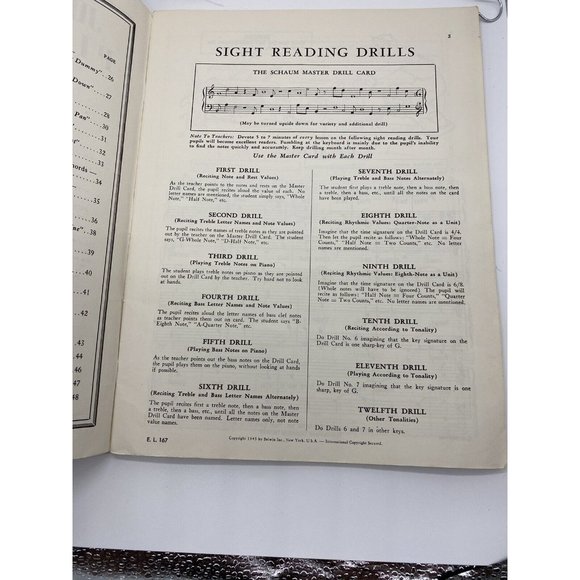 John W Schaum Piano Course B The Blue Book Belwin 1945 Rockville Centre Vintage - Picture 4 of 12